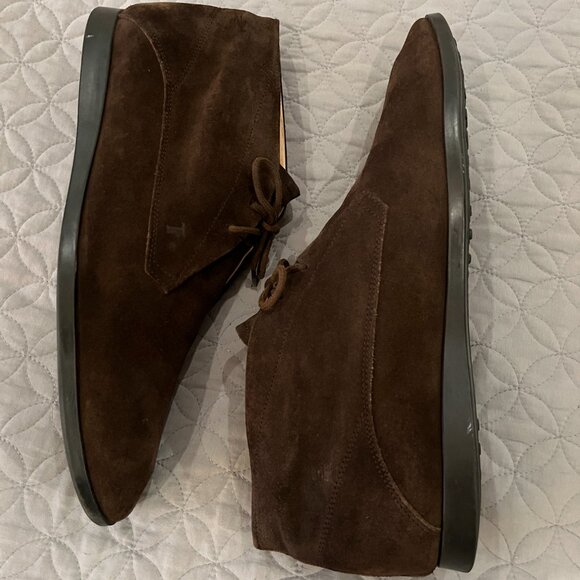 Tod's Suede Lace-Up Chukka Boots – Size US 11 - Picture 4 of 6